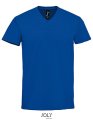 Heren T-shirt Sols Imperial V-Neck Royal Blue
